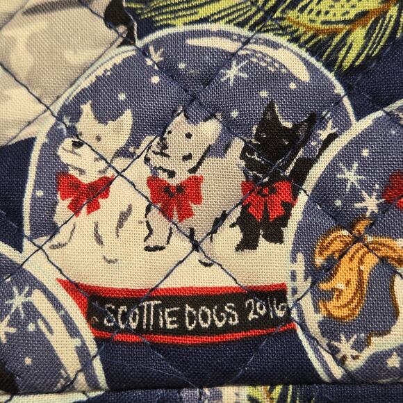 Vera Bradley Little Hipster Scottie Dogs 2016 Holiday Snowglobes Retired Pattern - Picture 2 of 8